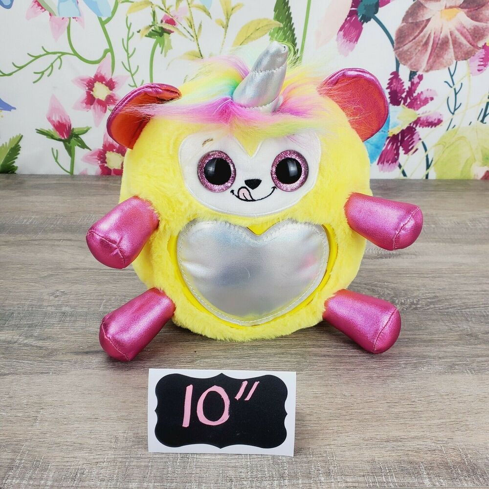 Zuru Rainbocorn Yellow Monkey Plush 10" Unicorn Heart Stuffed Animal Soft Toy